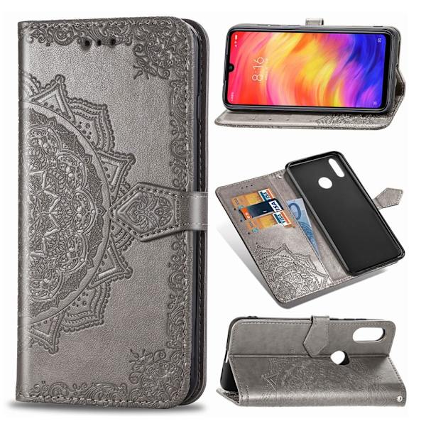 Mandala Xiaomi Redmi Note 7 / Note 7 Pro / Note 7S etui - Grey Silver grey