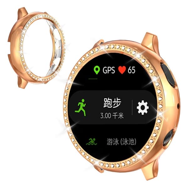 Samsung Galaxy Watch Active 2 - 40mm rombe innredning Etui - Rose Gold Pink