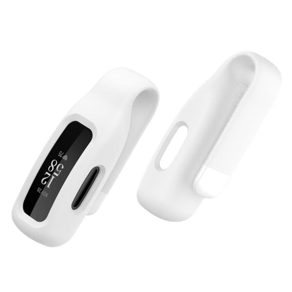 Cover med silikoneklips og spænde til Fitbit Ace 3 / Inspire 2 - Hvid White