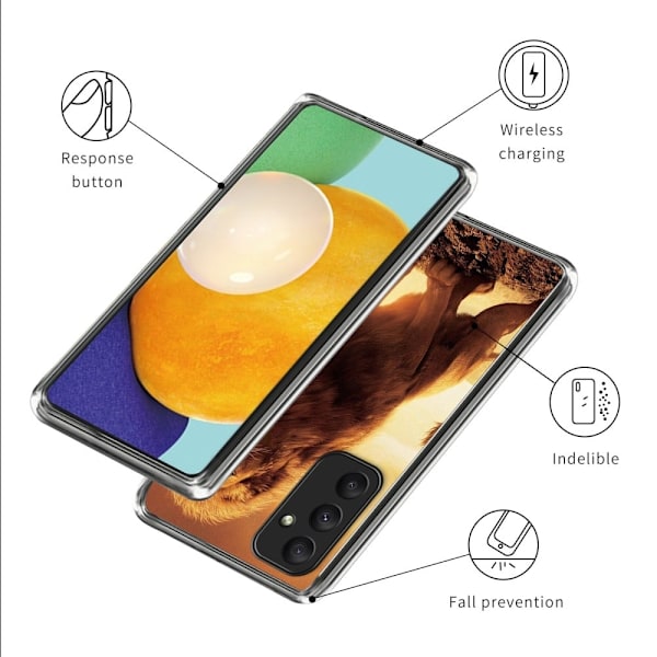 Deco Samsung Galaxy A35 skal - Lejon Brun