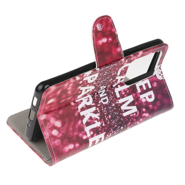 Wonderland Samsung Galaxy Note 20 Ultra flip kuoret - Pysy Rauhallisena Ja Pysy Rauhallisena Red
