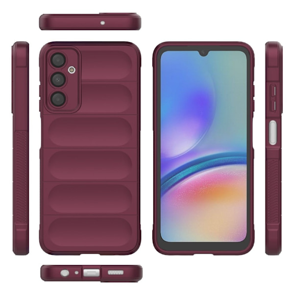 Mjukt greppformat skal för Samsung Galaxy A05s - Röd Röd