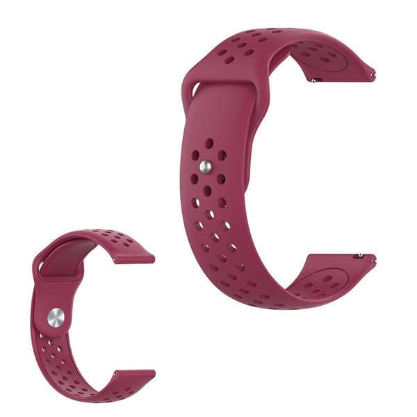 Samsung Gear S3 sleek hole design watch band - Wine Red Röd