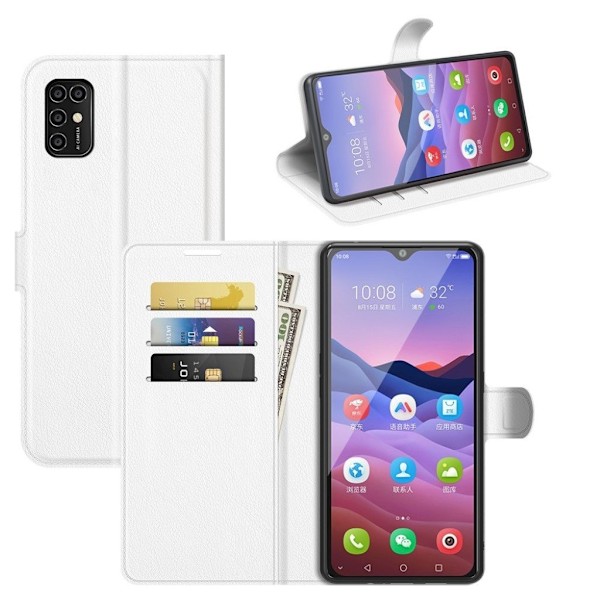 Classic ZTE Blade V2020 Smart Läppäkotelo - Valkoinen White