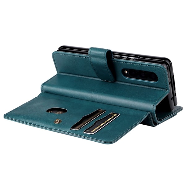 Samsung Galaxy Z Fold4 fodral med 10 fickor - Grön Grön