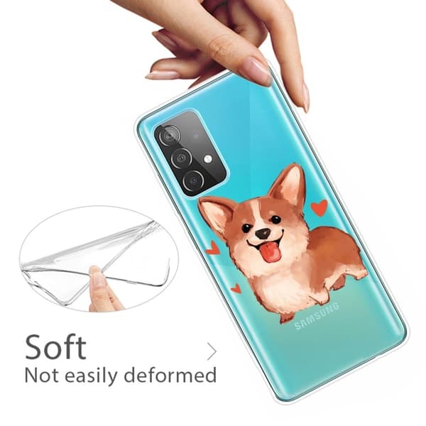 Deco Samsung Galaxy A73 skal - Hund Brun