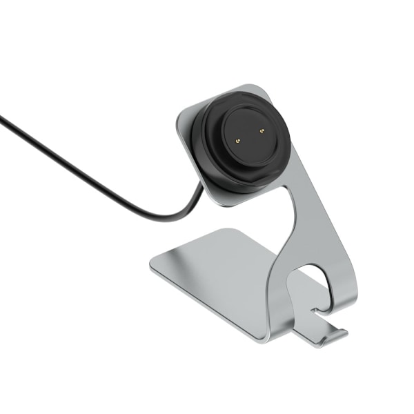 Amazfit Bip 3 / GTR 2e / Pop Pro laddningsdockningsställ i aluminiumlegering - Grå Silvergrå