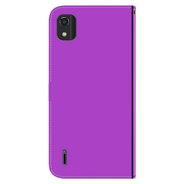 Mirror Nokia C2 2nd Edition Flippetui - Lilla Purple