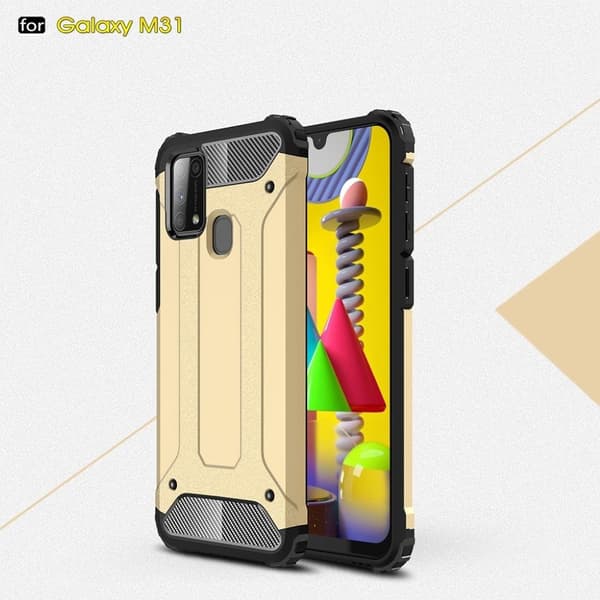 Armour Guard Samsung Galaxy M31 skal - Guld Guld