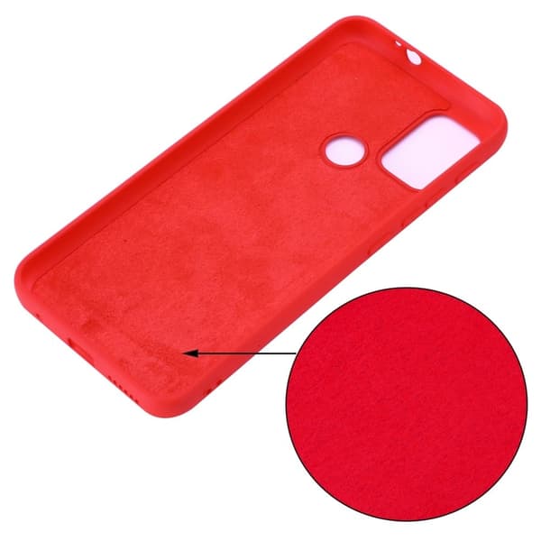 Matte Liquid Silikone Cover til Motorola Moto G20 - Rød Red