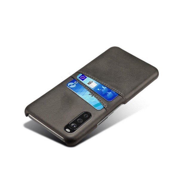Dual Card Etui Sony Xperia 10 II - Sort Black