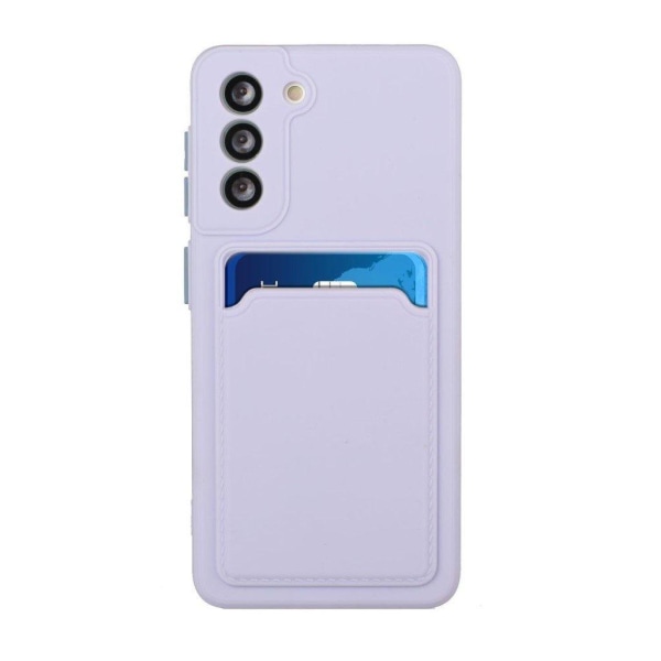 Card Holder Cover til Samsung Galaxy S21 - Lyselilla Purple