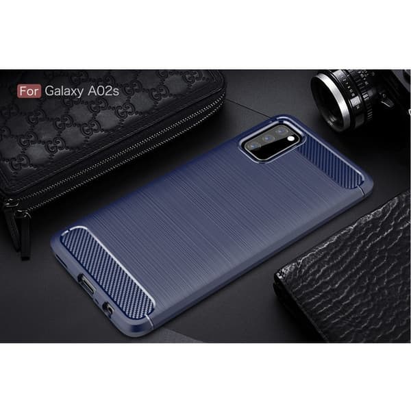 Carbon Flex Samsung Galaxy A02s skal - Blå Blå