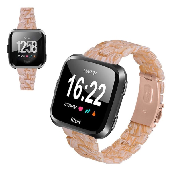 Fitbit Versa 2 / Versa Lite hartsikellon ranneke - Silkkinen Valkoinen White