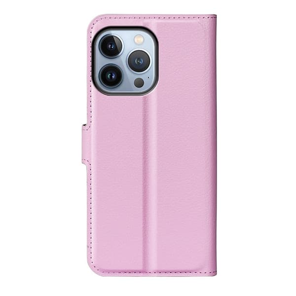 Classic iPhone 14 Pro flip kuoret - Pinkki Pink