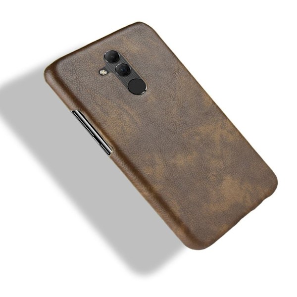 Huawei Mate 20 Lite mobilskal plast syntetläder litchi textur - Brun Brun