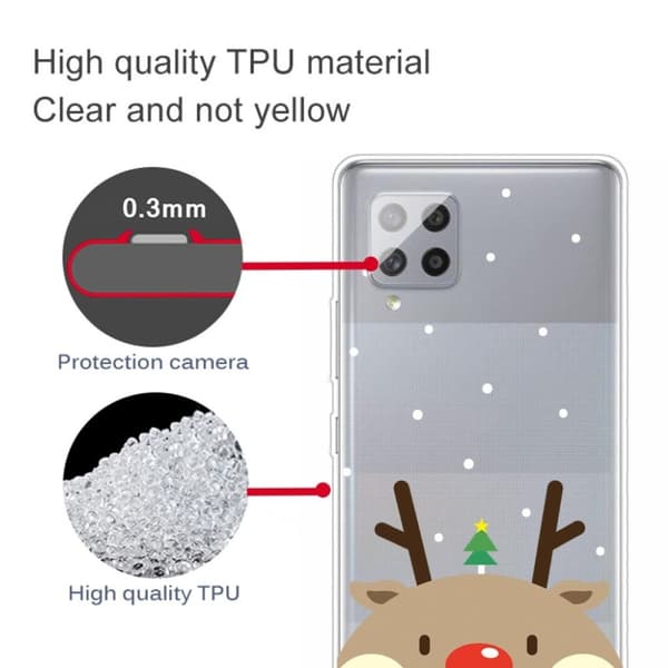 Juleveske til Samsung Galaxy A42 5G - Brun Elg Brown