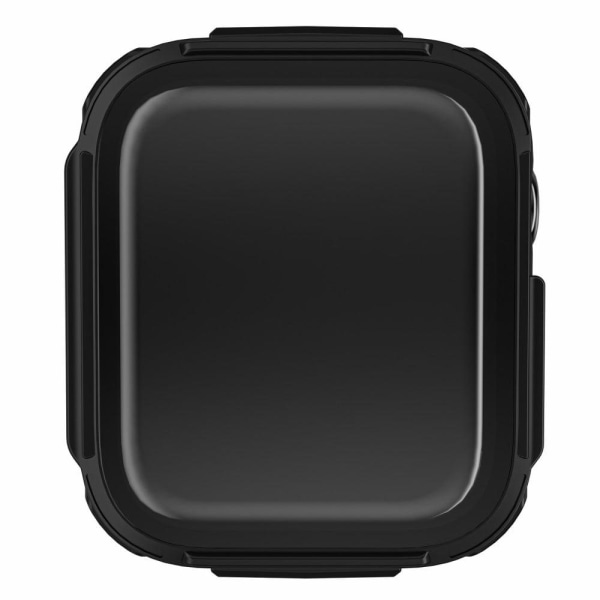 Apple Watch (41mm) electroplated cover with tempered glass - Black Svart