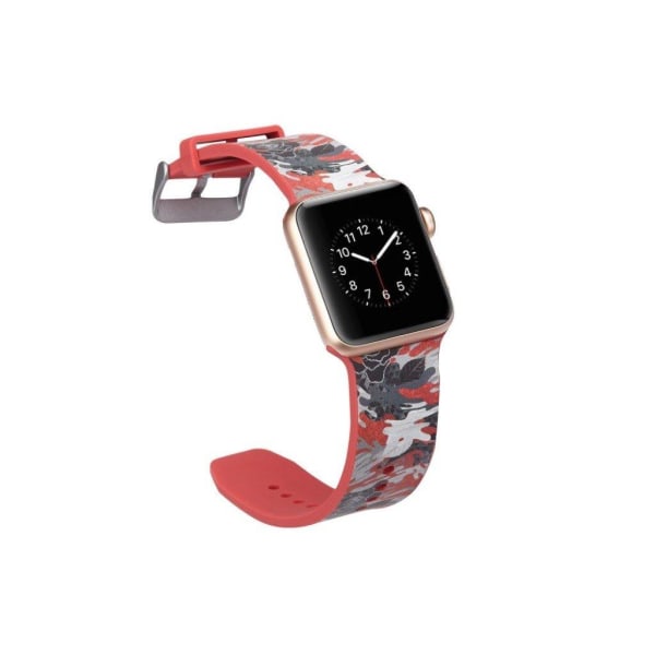 Apple Watch Series 4 40mm erstatnings urrem i silikone med mønster - Tegneserie mønster Multicolor