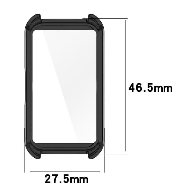Behold B4-beskyttelsesdækslet med hærdet glas - Sort Black