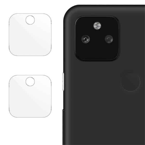 2 st IMAK Google Pixel 5a kameralinsskydd av härdat glas Transparent