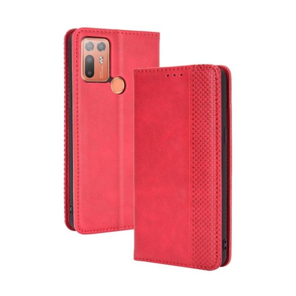 Bofink Vintage HTC Desire 20 Plus leather case - Red Red