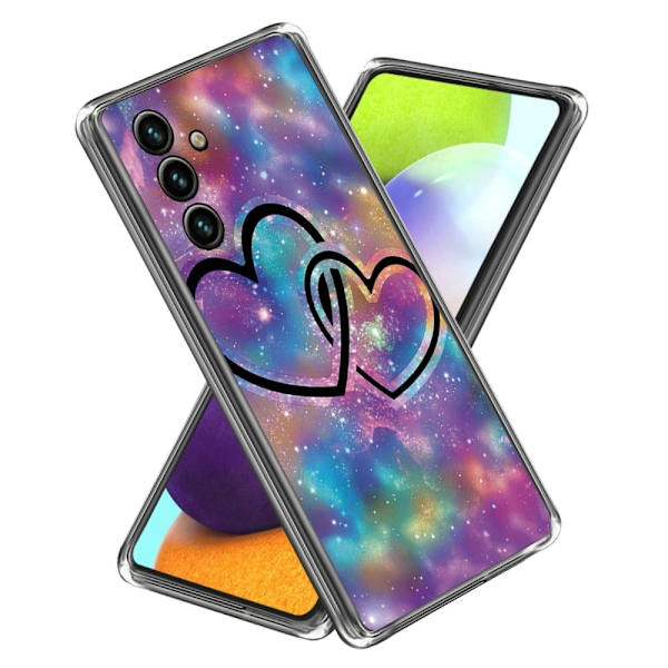 Deco Samsung Galaxy A15 cover - Hjerte Til Hjerte Multicolor