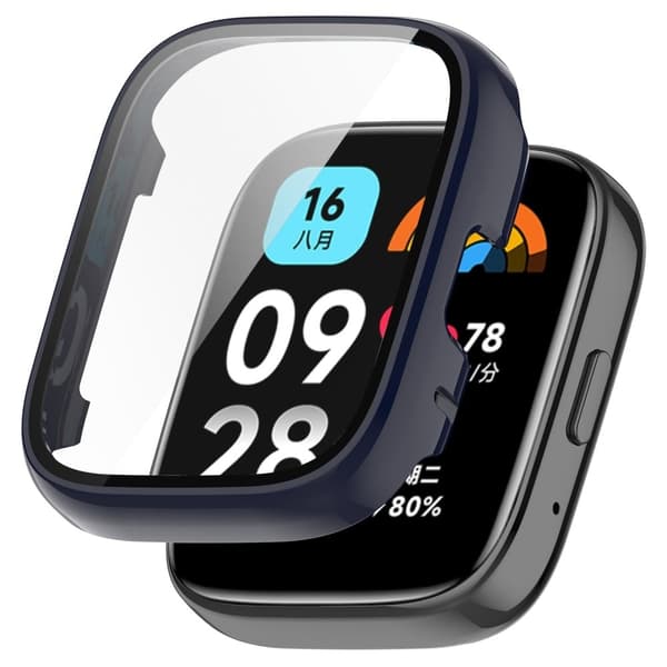 Xiaomi Redmi Watch 3 Active / Lite 3 skydd med härdat glas - Bläckblått Blå
