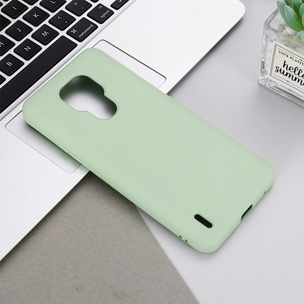 Matte Liquid Silikone Cover til Motorola Moto E7 - Grøn Green