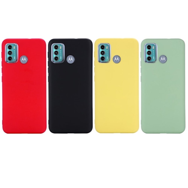 Matte Liquid Silikone Cover til Motorola Moto G60 - Sort Black