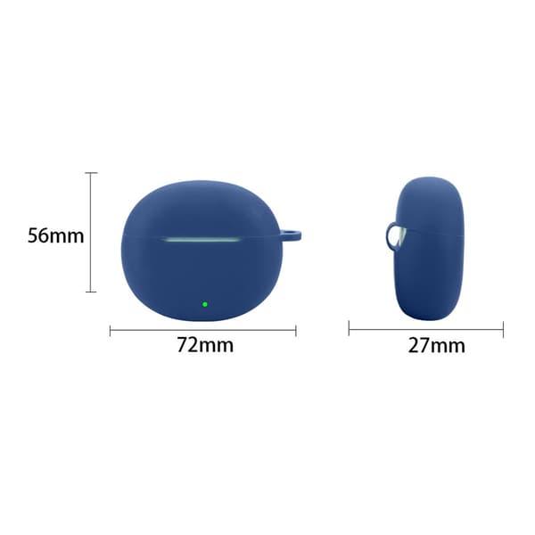 För Honor Earbuds X7 Silikon Headsetfodral Anti-rep TWS Hörlursskydd med hängande spänne - Rosa Rosa