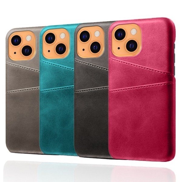 Dual Card iPhone 13 cover - Lyserød Pink
