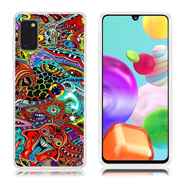 Deco Samsung Galaxy A41 skal - Färgglad Fisk multifärg