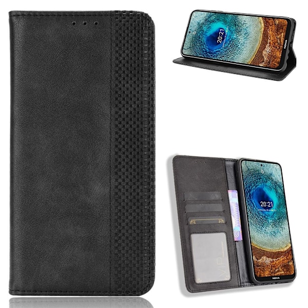 Bofink Vintage Nokia X10 / X20 Læder Etui - Sort Black