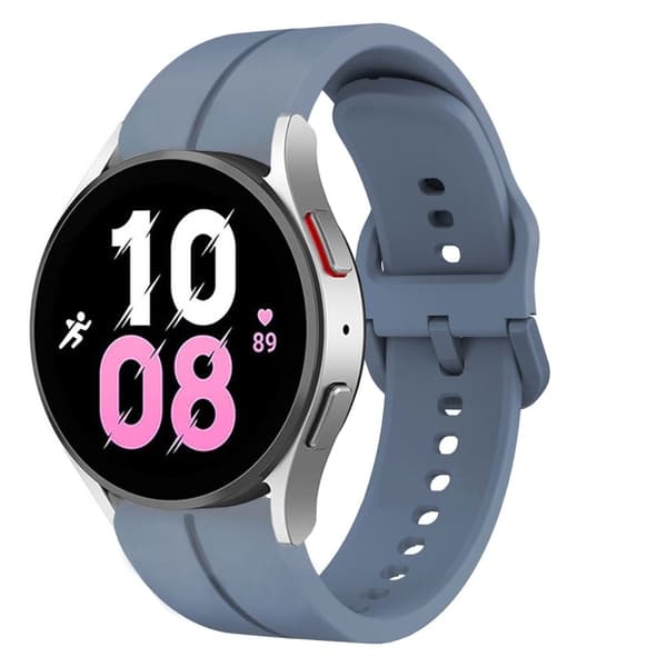 20 mm silikonarmband för Samsung- och Huawei-klockor - Blå Blå