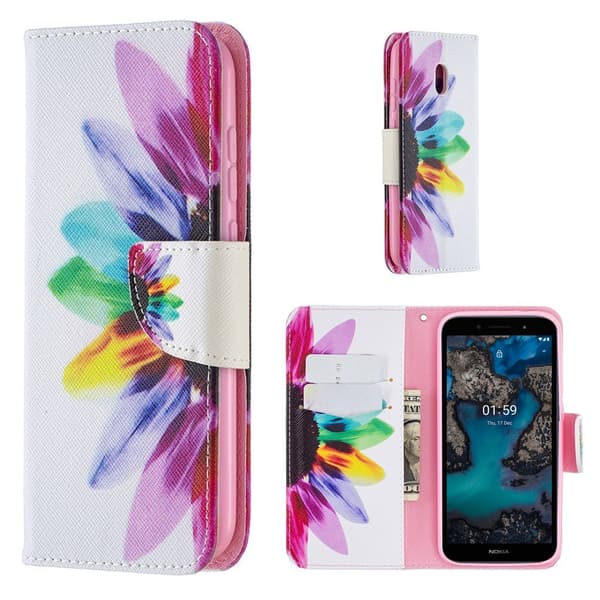 Wonderland Nokia C1 Plus fodral -Flerfärgad multifärg