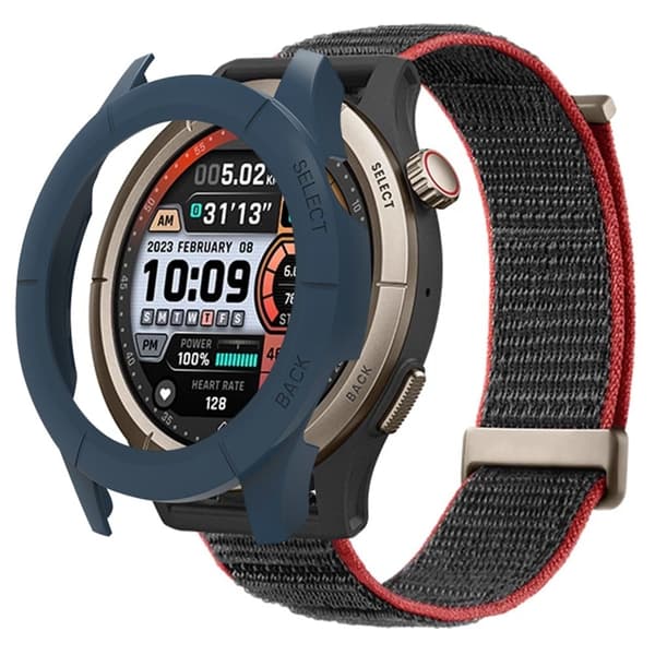 Huami Amazfit Cheetah Pro ramöverdrag klockskydd - Midnattsblå Blå