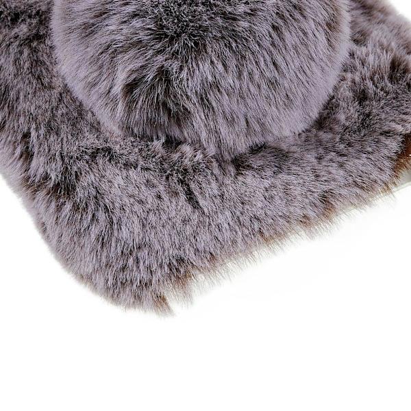 Fluffy Rabbit iPhone 14 Plus skal - Brun Brun