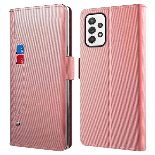 Phone Suojakotelo With Make-up Mirror And Slick Design For Samsung Galaxy A52s 5G / A52 5g / 4g - Ruusukulta Pink