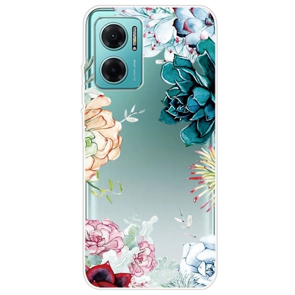 Deco Xiaomi Redmi Note 11E deksel - Blomst Multicolor