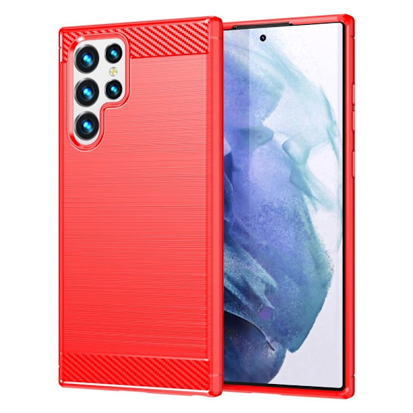 Carbon Flex Etui Samsung Galaxy S23 Ultra - Rød Red