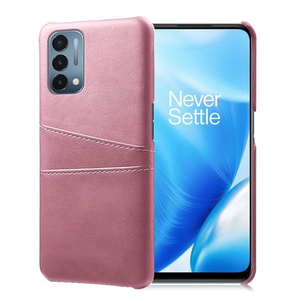OnePlus Nord N200 5G skal med korthållare - Rosa Rosa