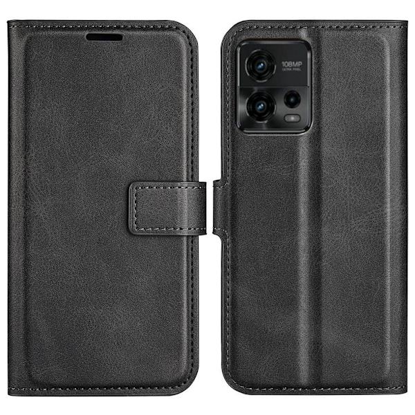 Lompakko Nahkakotelo For Motorola Moto G72 - Musta Black