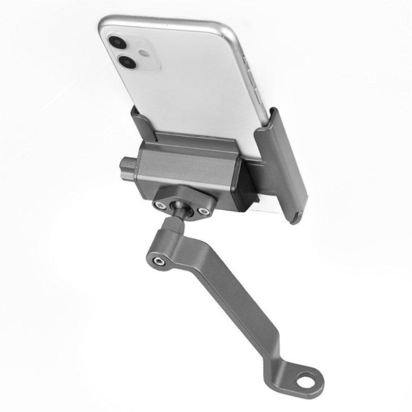 Universal bike phone holder mount - Rearview / Grey Silvergrå