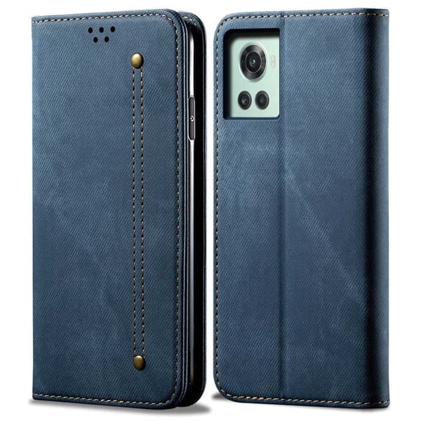 Jeans OnePlus 10R / OnePlus Ace fodral - Blå Blå