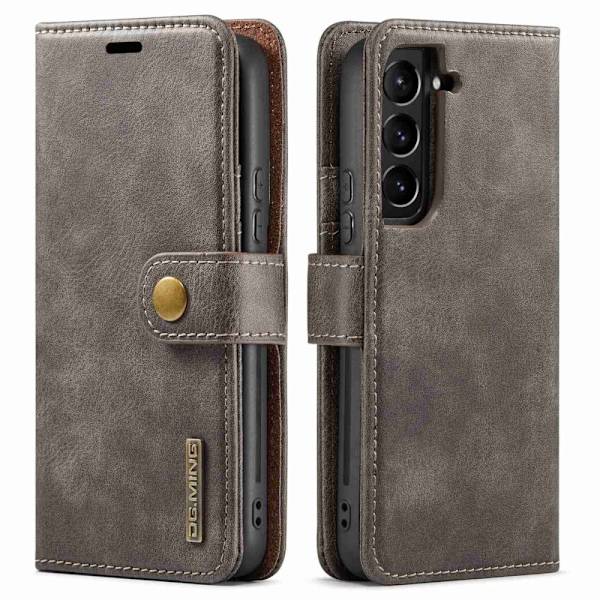 DG.Ming Samsung Galaxy S23 Plus 2-in-1 Lompakko Suojakotelo - Harmaa Silver grey