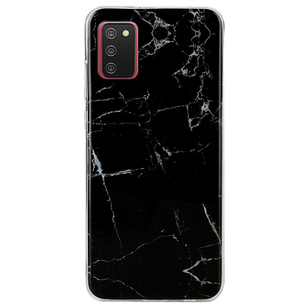 Marble Samsung Galaxy A03s Etui - Sort Black