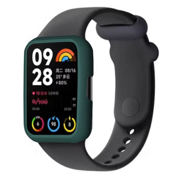 Xiaomi Smart Band 8 Pro Watch Case Hard Bump Resistant Frame Hollowed Deksel - Midnattsgrønn Green