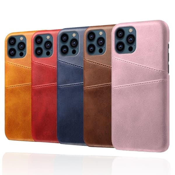 Dual Card Suojakotelo iPhone 13 Pro - Sininen Blue