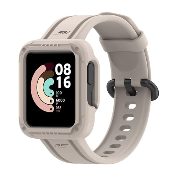 Beskyttende silikoneurrem til Xiaomi-ur - Beige Brown